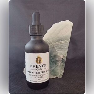 Kreyol Gold ORGANIC POLISH ME SMOOTH Hair Oil - Haitian Black Castor Oil